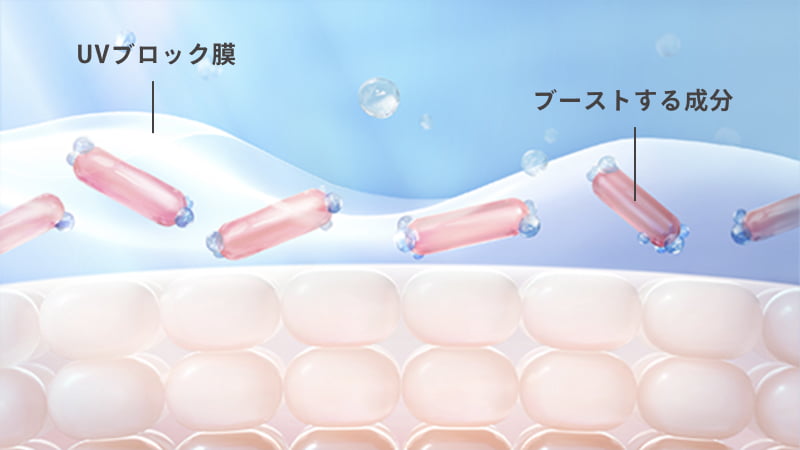 スキンケア成分のイメージ図