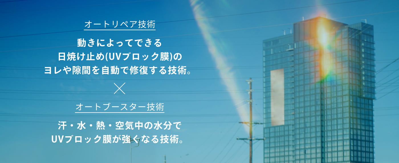 UVブロック膜技術のイメージ