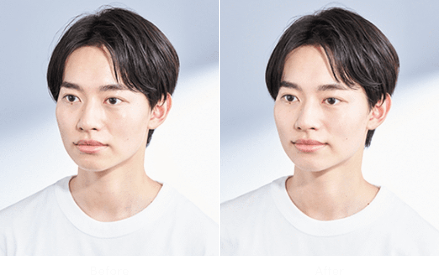 肌のbefore/afterイメージ図