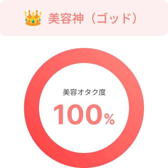 美容神（ゴッド） 美容オタク度100％