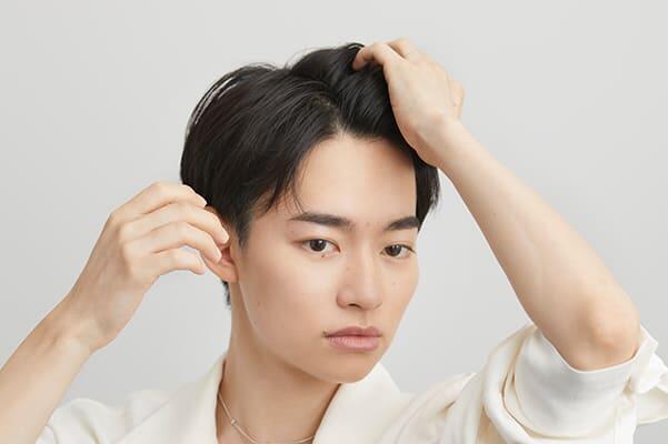 「クール」な印象にしたい時の前髪セット方法