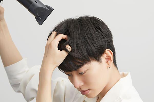 「やさしい＆かわいい」イメージにしたい時の前髪セット方法