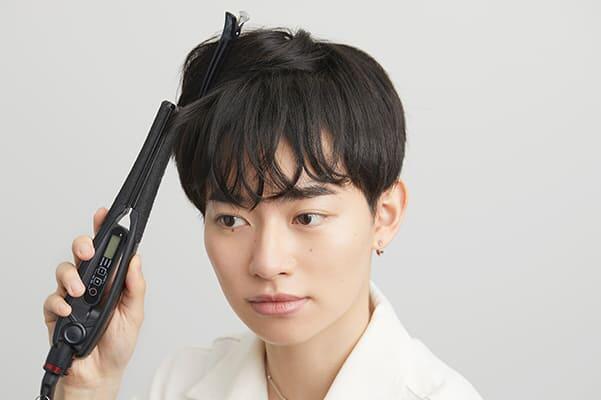「やさしい＆かわいい」イメージにしたい時の前髪セット方法