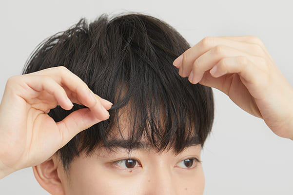 「やさしい＆かわいい」イメージにしたい時の前髪セット方法