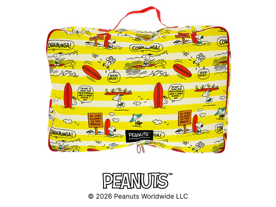 オリジナルトラベルポーチ(大)画像 PEANUTSロゴ