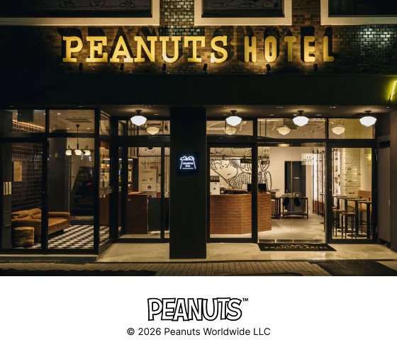 PEANUTS HOTEL画像 PEANUTSロゴ