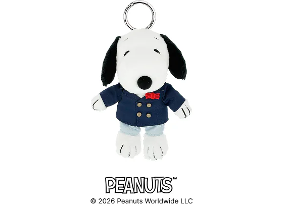 スヌーピー マスコットチャーム画像 PEANUTSロゴ