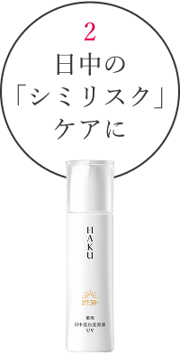 2.日中の「シミリスク」ケアに