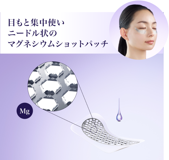 目もと集中使い​ニードル状のマグネシウムショットパッチ​