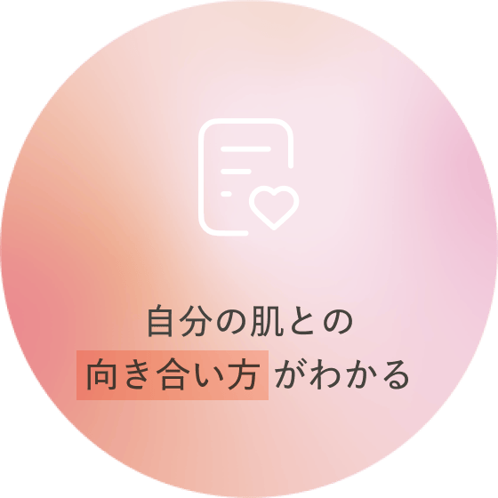 自分の肌との向き合い方がわかる